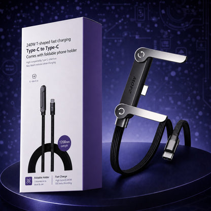 T- Shaped C-to-C Fast Charging Cable
